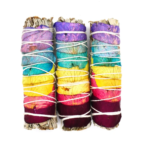 7 Chakra White Sage Smudge Stick